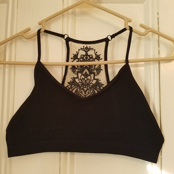 🔥HOT! BEST SELLER!!🔥BLACK TATTOO MESH BRALETTE - Picture 7 of 8